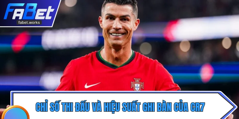 Chỉ số thi đấu và hiệu suất ghi bàn của Ronaldo